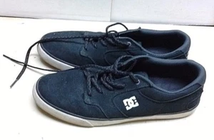 DC Men 9.5M 42 NYJAH Black Canvas Low Top Athletic Sneaker Lace Up Skate Shoes - Picture 1 of 9