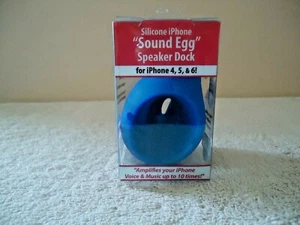 Elitronix " NIP " Silicone IPhone Blue " Sound Egg " For IPhone 4,5,& 6 ! - Zdjęcie 1 z 7