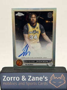 JAHZARE JACKSON 2022-23 Topps Chrome OTE AUTO RC #CA-JJ2 REFRACTOR - Bild 1 von 2
