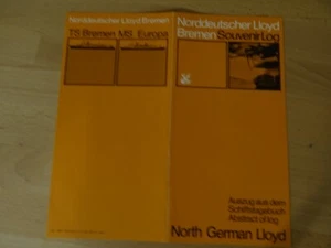 Norddeutscher Lloyd SouvernirLog 11.5 -22.5.68 MS Europa - Bild 1 von 2