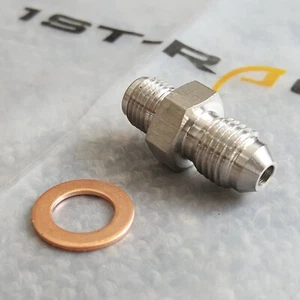 Turbo Oil Feed Restrictor Fitting 1.5mm M12x1.5MM To -4AN For Volvo TD04H TD04HL - Picture 1 of 7