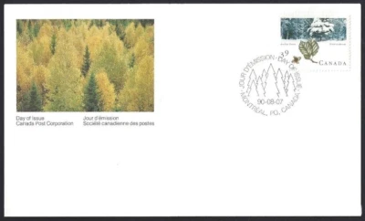 Canada    # 1283    " MAJESTIC FOREST "      Brand New   1990  Issue - Image 1 of 2