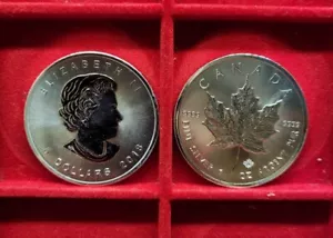 2016 CANADA maple leaf 1 oz argento 9999 silver - Foto 1 di 1