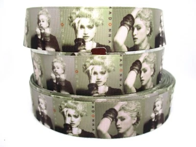 Madonna on 1" Grosgrain Ribbon ~YOUR CHOICE 5 or 10 Yards (Pop Music Singer) - Image 1 of 3