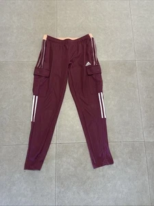 Adidas Tiro Winterized Aeroready Burgundy Women Medium Training Pant - Picture 1 of 18