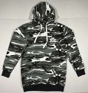 NFPD Hoodie Herren Large Camouflage Pullover Daumenlöcher versteckte Reißverschlusstaschen Snowboarden - Bild 1 von 16