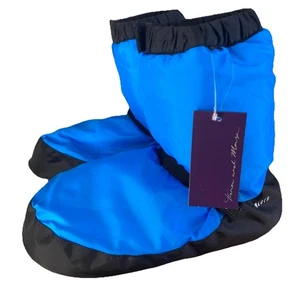 NEU Bloch Warm Up Booties Zelt Hausschuhe Haus Tanz Gr. Large 11" lang blau - Bild 1 von 8