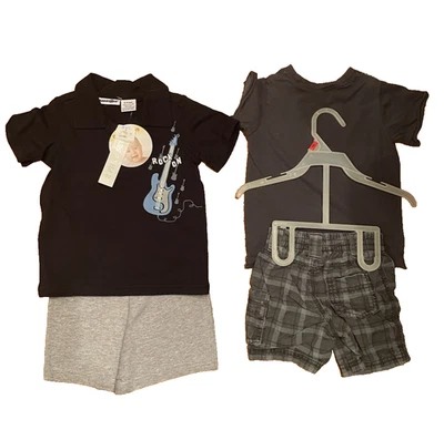 Lot of 2 Boys Short Sets 6-9 Mos Cute " Rockers"  Babies R us & Amy Coe READ - Image 1 of 4