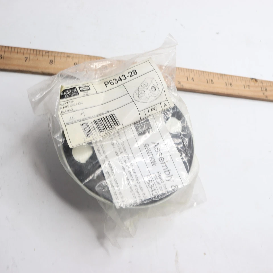 Progress Lighting Backplate Flood Light White P6343-28 - Image 1 of 4