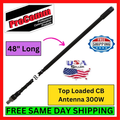 ProComm SF4B Super Flexible CB Antenna Fiberglass Whip Radio Vehicle Base Mobile - Image 1 of 4