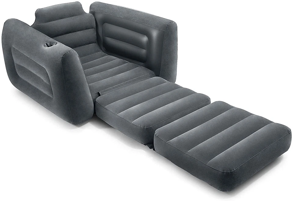 Intex 66551 Pull-out Chair Sofa und Luftsellel Sessel grau