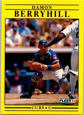 1991 Fleer #414b Damon Berryhill - Image 1 of 2
