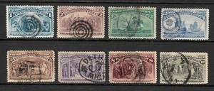 US Scott 230-237 Used Columbian Exposition Issue Great Starter Set Issued 1893 - Picture 1 of 2