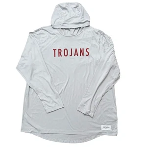 Nike Pullover Hoodie Mens XL USC Trojans Campus Collection Lightweight Gray - Picture 1 of 6