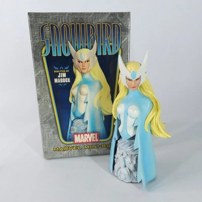 Bowen Designs Snowbird Marvel Mini Busto Estatua Edición Limitada Jim Maddox Raro Foto 1 de 4