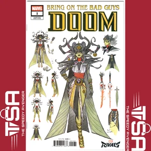 BRING ON THE BAD BOYS DOOM #1 Peach Momoko Marvel Rivals variante Hela 2025 - Foto 1 di 3