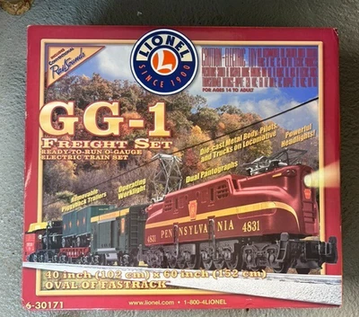 Lionel 6-30171 Pennsylvania GG-1 conjunto pronto para uso de frete com Railsounds - Imagem 1 de 4