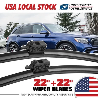 Limpiaparabrisas 22" + 22" calidad OEM para Mercedes-Benz C450 AMG 2016 Foto 1 de 4