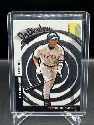 2003 FLEER AVANT!  ALEX RODRIGUEZ!  #/399!  ON DISPLAY!  TEXAS RANGERS!  #4 - Image 1 of 2