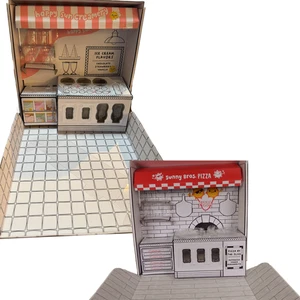 MGA Miniverse Mini Ice Cream Social Parlor Pizza Party Counter Box Only Empty - Picture 1 of 15