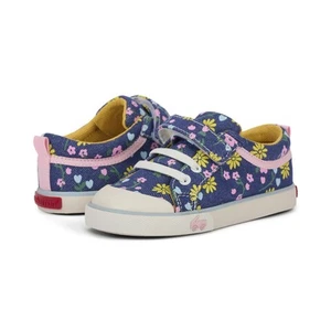New See Kai  Run Kristin Blue Denim/Floral  sneakers, 6,NWT - Picture 1 of 4