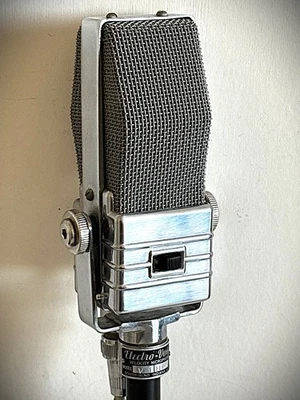 Awesome 1940s Electro Voice V1 Ribbon Microphone, new ribbon, stand & cable incl - Image 1 of 4