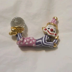 Swarovski Kristall Spoontiques bemalte Zinn Clown Figur 1984   - Bild 1 von 16