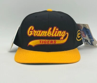 Grambling Tigers Starter Vintage 100% Wool Script 3D Snapback Sports Hat Cap NWT - Image 1 of 4
