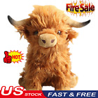 20cm Highland Cow Plush Doll Baby Stuffed Animal Soft Toys Scottish Cow Doll New
