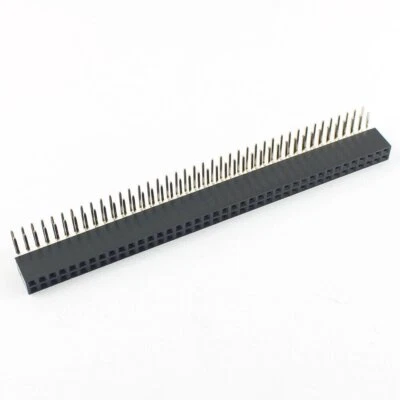 2 Piezas 2mm 2.0mm 2x40 Pin 80P Hembra Tira de Cabezal Doble Fila Conector Ángel Derecho - Imagen 1 de 4