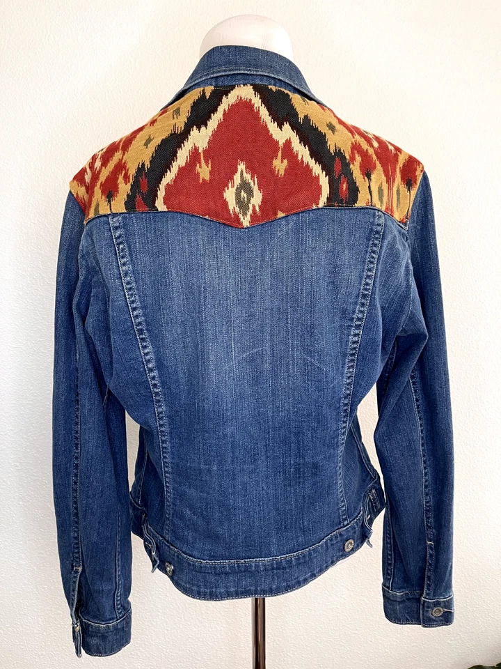 Chaqueta vaquera Levi's Aztec denim talla mediana para mujer azul lavado Foto 1 de 4