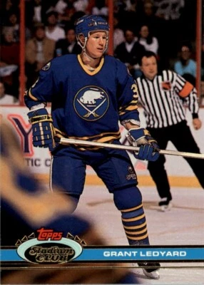 1991-92 Stadium Club NHL Grant Ledyard #169 - Image 1 of 2