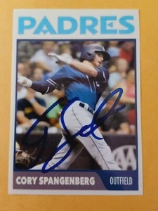 Cory Spangenberg Signed 2.5" x 3.5" Custom Photo Card - Padres - Picture 1 of 1