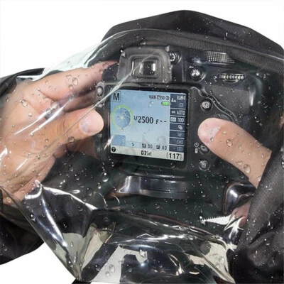 HOT SELL - For Nikon Canon Sony DSLR Waterproof Rain Cover Camera Lens Protector - image 1 of 4