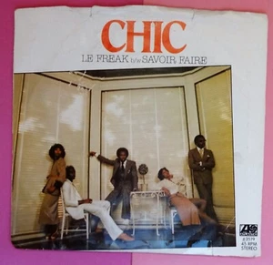 CHIC - Le Freak & Savior Faire - 1978  - Picture Sleeve & 45 record - Imagen 1 de 4