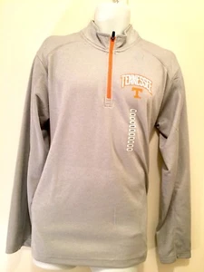 NWT University of Tennessee Men Volunteers Gray Half Zip Training Gear Size Lg - Picture 1 of 3