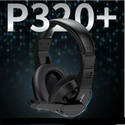 Lenovo P320+ Laptop Headset Wired 3.5mm PC Computer Headset With Mic Stereo Bass - Image 1 of 4