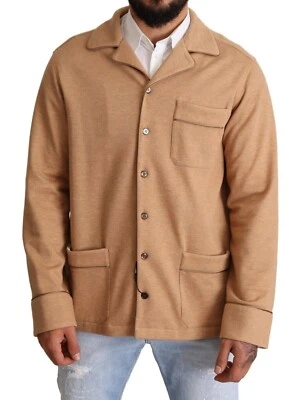 DOLCE & GABBANA куртка коричневый хлопок кнопка с воротником пальто IT40 / США M RRP $2000 - Изображение 1 из 4