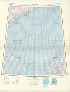 Russian Soviet Military Topographic Map - BELIY ISLAND (Russia) 1:1Mio, ed. 1974 - Picture 1 of 4