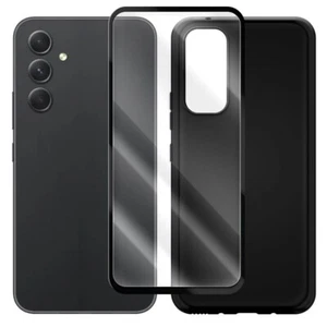 Custodia protettiva schermo vetro temperato 2in1 9H+ per Samsung Galaxy A54 5G SM-A546U - Foto 1 di 1