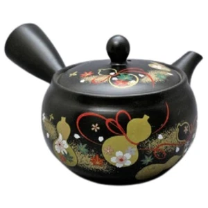 Teapot Kyusu Tokoname - AKIRA - Black - 330 ml/cc - Stainless Mesh Sound Health - Picture 1 of 2