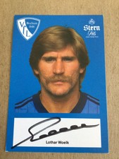 Lothar Woelk, Germany 🇩🇪 VfL Bochum 1982/83 hand signed