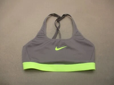 Sutiã esportivo Nike Dri-Fit tamanho S feminino cinza sem forro sem fio 10B - Imagem 1 de 4