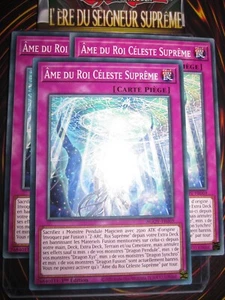YU-GI-OH! PLAYSET (LOT DE 3) ÂME DU ROI CELESTE SUPRÊME AGOV-FR069 ED 1 FRENCH - Bild 1 von 1