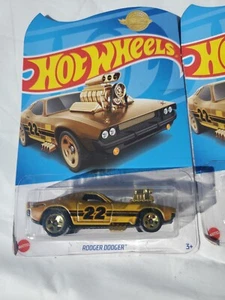 Hot Wheels Edición Limitada Rodger Dodger Dorado NUEVO/OTROS **paquete doblado/desgarrado** - Imagen 1 de 2