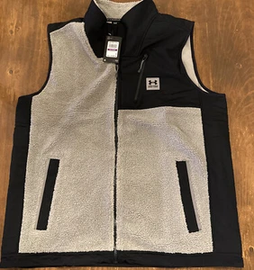 Under Armour Men's Mission Vest, Gray /Black Loose Full Zip Sz: XXL New With Tag - Picture 1 of 9