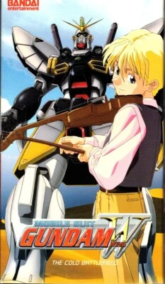 Mobile Suit Gundam Wing - The Cold Battlefield VHS Edited Edition & Sleeve - Image 1 of 2