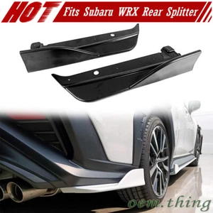 Matte Black Fits Subaru WRX 5th VB DTO Style Rear Bumper Lip Splitter Aprona - Picture 1 of 8