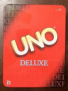 UNO Deluxe Tin Box Toys R US Exclusive Mattel Vintage Rare Complete. - Picture 1 of 5