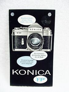 Konica FP / Auto S Pamphlet | 1963 | 6pg | Pictures Text Lists | $7.50 |
